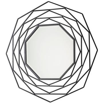 Fisher Octagon Framed Mirror - Black