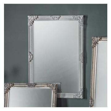 Toulouse French Style Ornate Mirror - Stone Grey