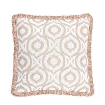 Athens Fringed Feather Filled Cushion