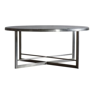 *Table* Talgarth Marble Coffee Table in Silver