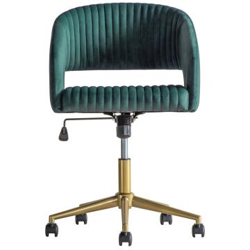 Marylebone Green Velvet Swivel Chair