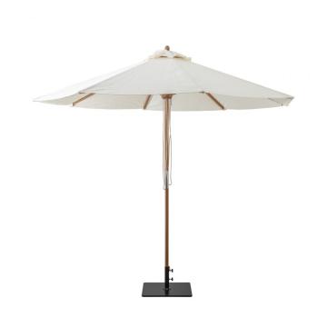 Tideswell 3m White Garden Parasol