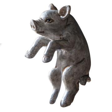 Percy Piglet Pot Hanger in Grey Set of 2