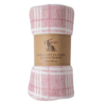 Duffield Fleece Throw in Blush