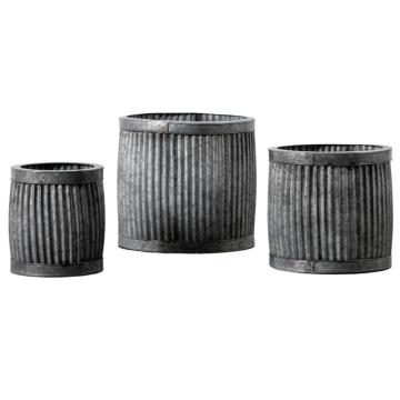 Soleil Round Outdoor Planters Set of 3