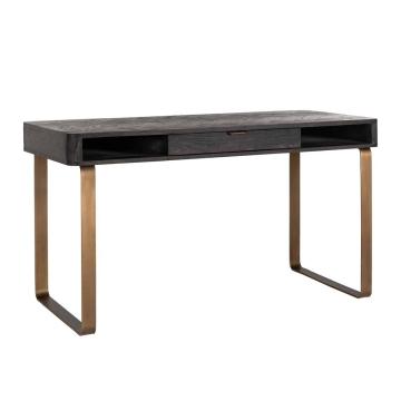 Blackbone Black & Brass Desk