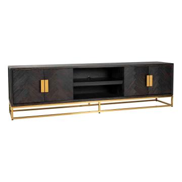 Blackbone Large Gold & Black TV Stand