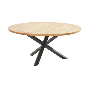 Prado 160cm Round Outdoor Dining Table with Anthracite Legs