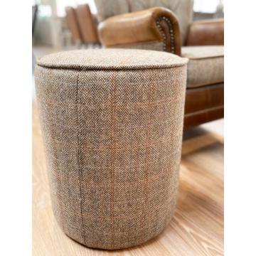 Richmond Harris Tweed Pouffe in Hunting Lodge