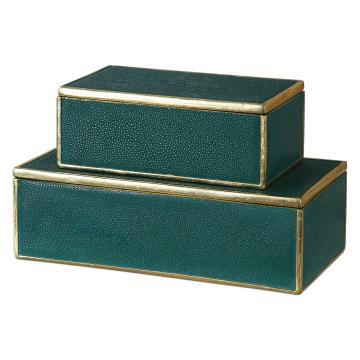  Karis Emerald Green Boxes S/2