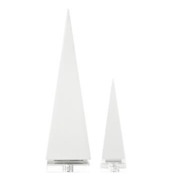  Great Pyramids Sculpture In White, S/2