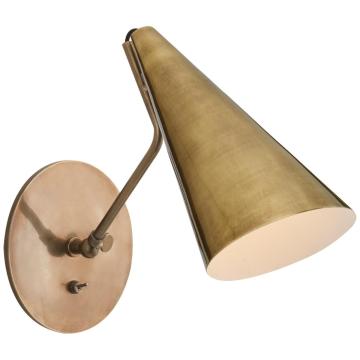 Clemente Wall Light in Hand-Rubbed Antique Brass