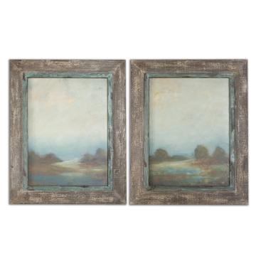  Morning Vistas Framed Art, S/2