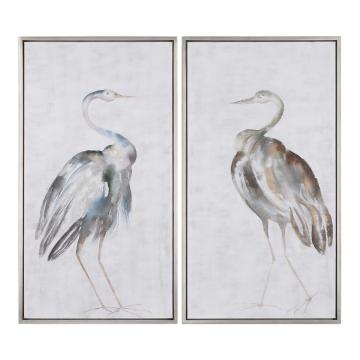  Summer Birds Framed Art S/2