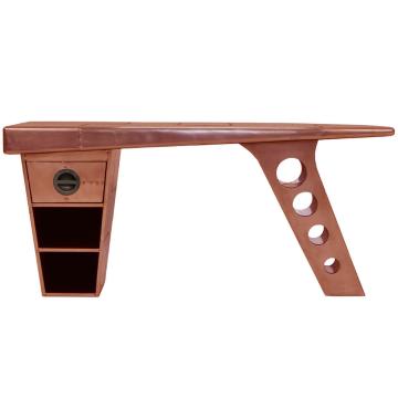 Aviator Half Wing Desk in Copper