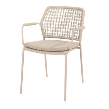 Barista Stacking Outdoor Dining Chair with Cushion |Latte