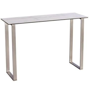 *Table* Phoenix Console Table in White Ceramic Marble