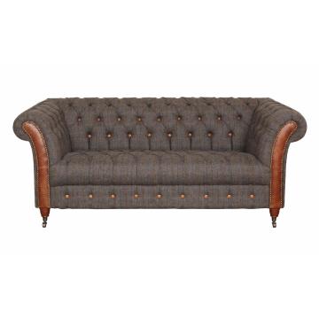 2 Seater Chester Club Sofa in Harris Tweed