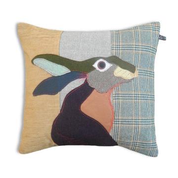 Carola Van Dyke Cushion Hare