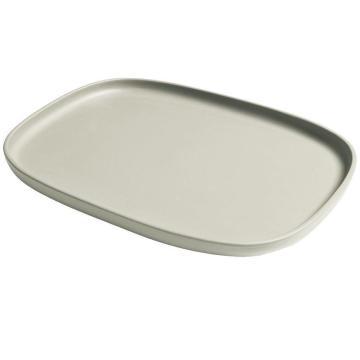 Ceramic Tray Ninfea in Cream Hemp