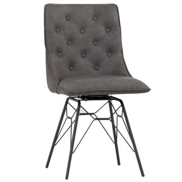 Brighton Studded Back Dining Chair in Grey