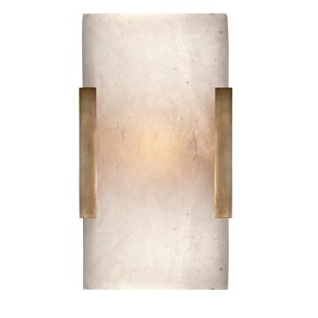 Covet Wide Clip Bath Wall Light | Antique Brass