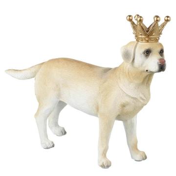 Deco Labrador King Cream Gold H.23cm