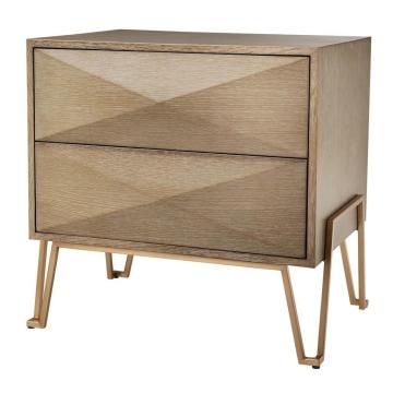 Eichholtz Bedside Table Highland Washed Oak Veneer 