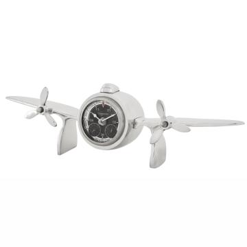 Eichholtz Clock Commander polished aluminium