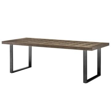 Eichholtz Dining Table Gregorio Brown Oak Veneer Top - 230cm