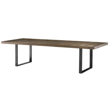 Eichholtz Dining Table Gregorio Brown Oak Veneer Top - 300cm