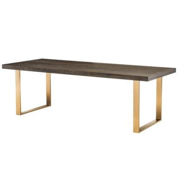 Eichholtz Dining Table Melchior Brown Oak Veneer