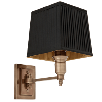 Lexington Wall Light Brass & Black