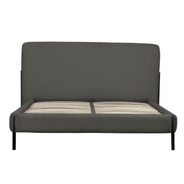 Seattle Upholstered Double Bed in Dark Grey