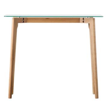 Illinois Oak & Glass Console Table