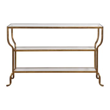  Deline Gold Console Table