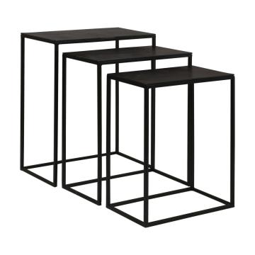  Coreene Iron Nesting Tables S/3