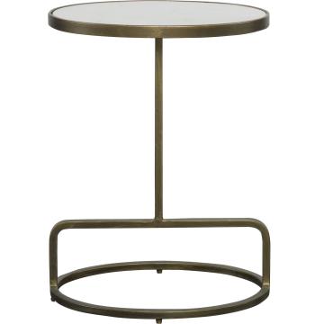  Jessenia White Marble Accent Table