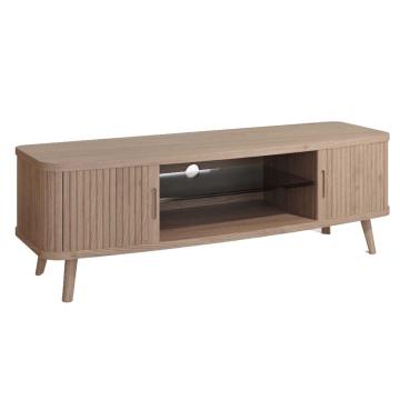 Tambour Sliding Door TV Stand