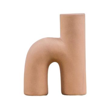 Chase Abstract Beige Vase