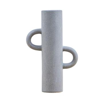 Miles Large Light Grey Stone Vase