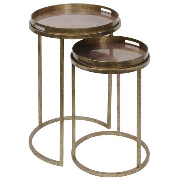 Nesting Side Tables Vienna with Atlas Pattern