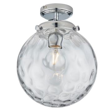 Calais Dimpled Glass Ceiling Light