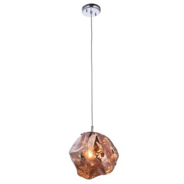 Mineral Glass Pendant Light Copper