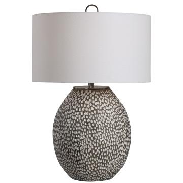  Cyprien Gray White Table Lamp