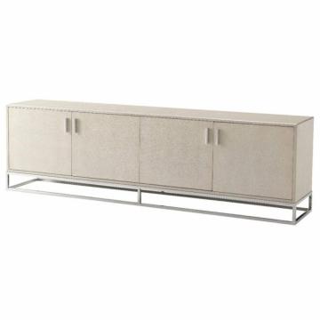 Clearance TA Studio Large Media Console Fisher in Overcast