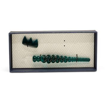 Traditional Dip Calligraphy Pen Set With Holder - Green Glass