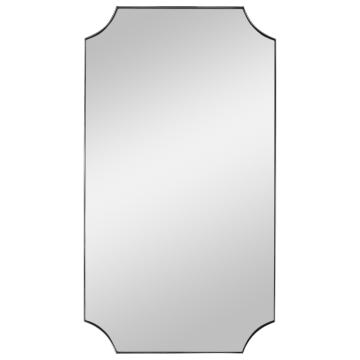  Lennox Nickel Scalloped Corner Mirror