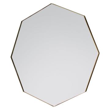 Octagon Wall Mirror Sane with Gold Frame