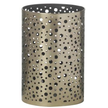 Tealight Holder Gaya Black/gold Height 13.5cm